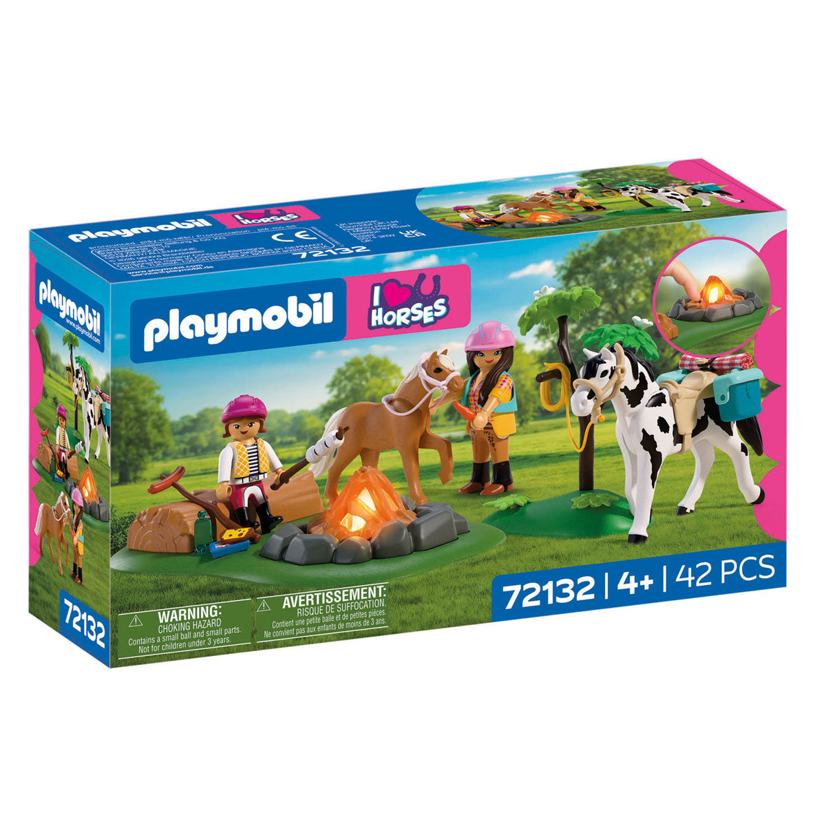 Playmobil horses paardijrocht met kampvuur - 72132
