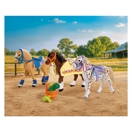 Playmobil horses drie verzamelpaarden - 72133