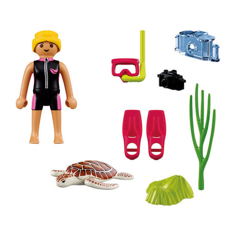 Playmobil specials duiker met schildpad - 72151