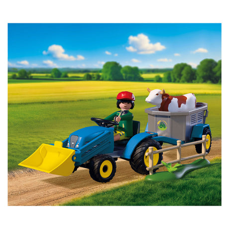 Playmobil country kleine tractor met hooimaaier - 72163