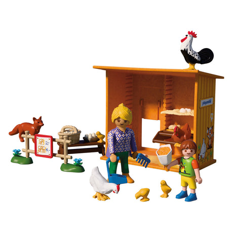 Playmobil country kippenhok boerderij speelset met dieren 72168.