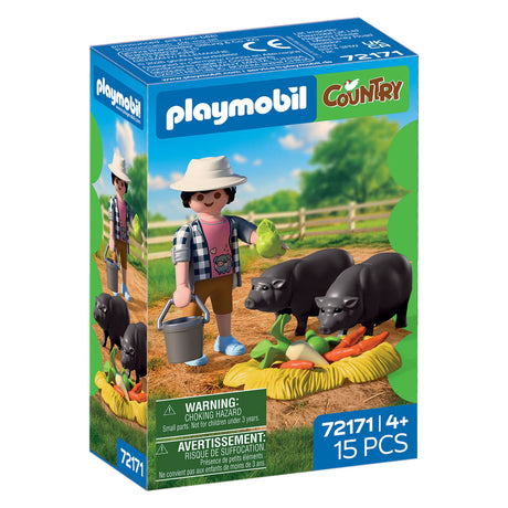 Playmobil country boer met hangbuikzwijn - 72171