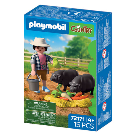Playmobil country boer met hangbuikzwijn - 72171