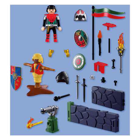 Playmobil knights drakenridder speelset gevechtstraining - ridder speelgoed.