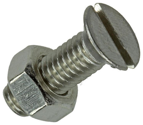 Mack 1019814 - metaalschroef verz. kop + moer rvs 5 st m6x20 | 10 stuks