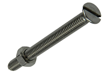 Mack 1019817 - metaalschroef verz. kop + moer rvs 2 st m6x60 | 10 stuks