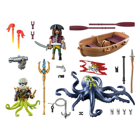 Playmobil -Piraten kämpfen gegen den riesigen Ooctopus 71419