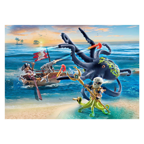 Playmobil -Piraten kämpfen gegen den riesigen Ooctopus 71419