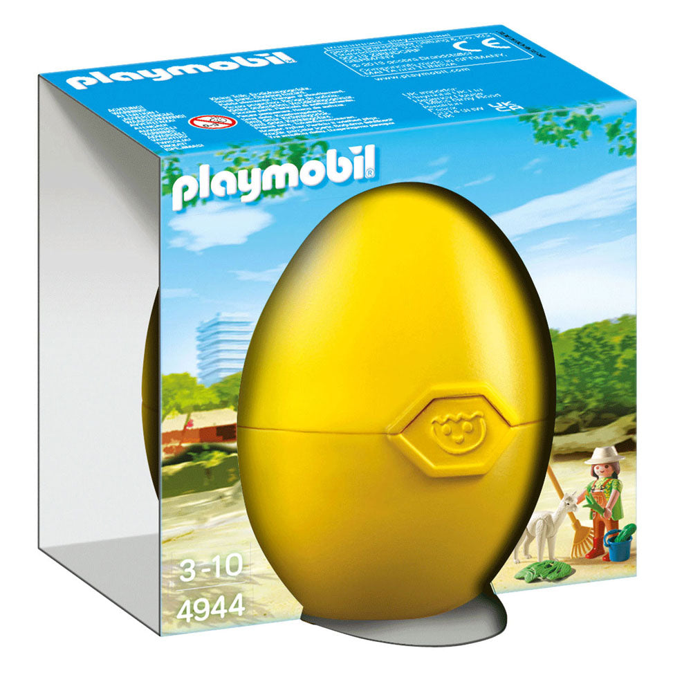 Playmobil Animal Caretaker mit Alpaka in Ei - 4944