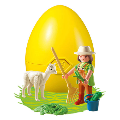 Playmobil Animal Caretaker mit Alpaka in Ei - 4944