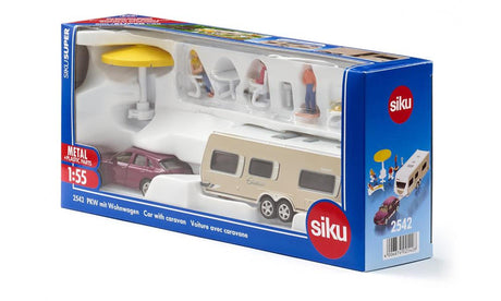 Siku Auto mit Wohnwagen (1:55)