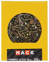 Mack 1020089 - spaanplaatschroef vz kop geel vz 200 st 4,0 x 16 mm | 5 stuks