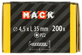 Mack 1020103 - spaanplaatschroef vz kop geel vz 200 st 4,5 x 35 mm | 5 stuks