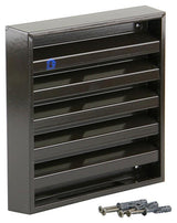 Renson 1006234 - muurrooster opbouw 431 alu ral8019 165x165mm | 2 stuks