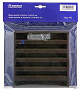 Renson 1006234 - muurrooster opbouw 431 alu ral8019 165x165mm | 2 stuks