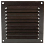 Renson 1015064 - schoepenrooster plat alu bruin150x150mm | 10 stuks
