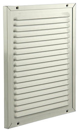 Renson 1006351 - schoepenrooster + kader + mug.opbouw 437 ral9010 200x250mm | 2 stuks