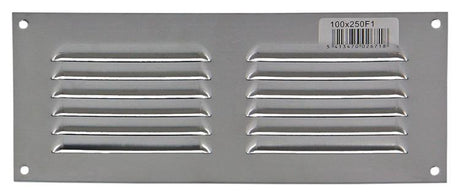 Renson 1006305 - schoepenrooster vlak alu f1 250x100mm | 10 stuks