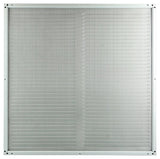 Renson 1006339 - schoepenrooster + kader + mug.opbouw 437 ral9010 500x500mm | 2 stuks