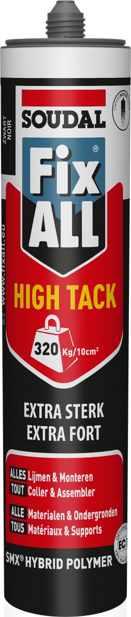 Soudal fix all high tack zwart