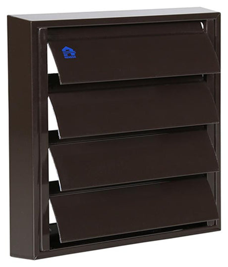 Renson 1013923 - lamellenrooster alu bruin 433 173x173mm | 2 stuks