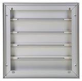 Renson 1013924 - lamellenrooster alu natuur 433 210x210mm | 2 stuks