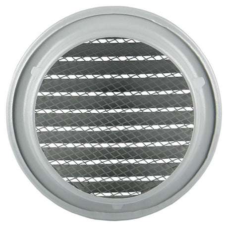 Renson 1008243 - ronde schoepenrooster inb. 435 r ral 9006 ø 100 | 8 stuks