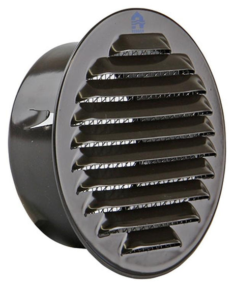 Renson 1008245 - ronde schoepenrooster inb. 435 r ral 8019 ø 100 | 8 stuks