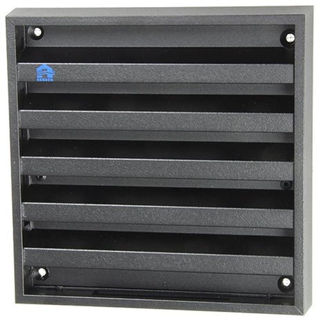 Renson 1057988 - opbouwmuurrooster met gaas 431 (165x165) ral 9005 zwart | 2 stuks