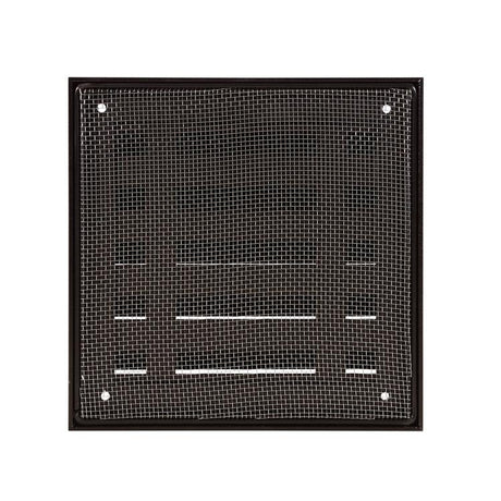 Renson 1058000 - opbouwmuurrooster met gaas 431 (165x165) ral 9005 zwart | 2 stuks