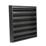 Renson 1058001 - opbouwmuurrooster met gaas 431 (225x225) str 9005 zwart | 2 stuks
