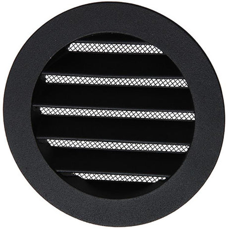 Renson 1057993 - inbouw rond schoepenr met gaas434r dia 100 ral 9005 zwart | 10 stuks