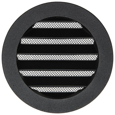 Renson 1057993 - inbouw rond schoepenr met gaas434r dia 100 ral 9005 zwart | 10 stuks
