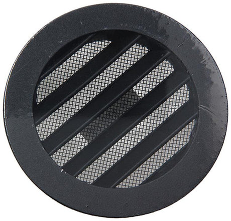 Renson 1057993 - inbouw rond schoepenr met gaas434r dia 100 ral 9005 zwart | 10 stuks