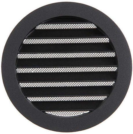 Renson 1057994 - inbouw rond schoepenr met gaas434r dia 125 ral 9005 zwart | 10 stuks