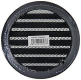 Renson 1057994 - inbouw rond schoepenr met gaas434r dia 125 ral 9005 zwart | 10 stuks