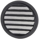 Renson 1057995 - inbouw rond schoepenr met gaas434r dia 150 ral 9005 zwart | 10 stuks