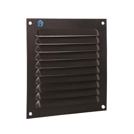 Renson 1061637 - opbouw schoepenrooster 436 150x150 ral 9005 zwart | 10 stuks