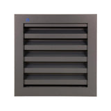 Renson 1062410 - vrac inbouw muurrooster alu 411 (200x200) structuur 7016 | 2 stuks