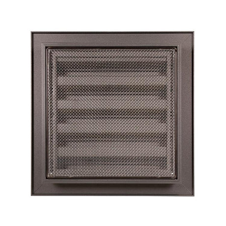 Renson 1062410 - vrac inbouw muurrooster alu 411 (200x200) structuur 7016 | 2 stuks