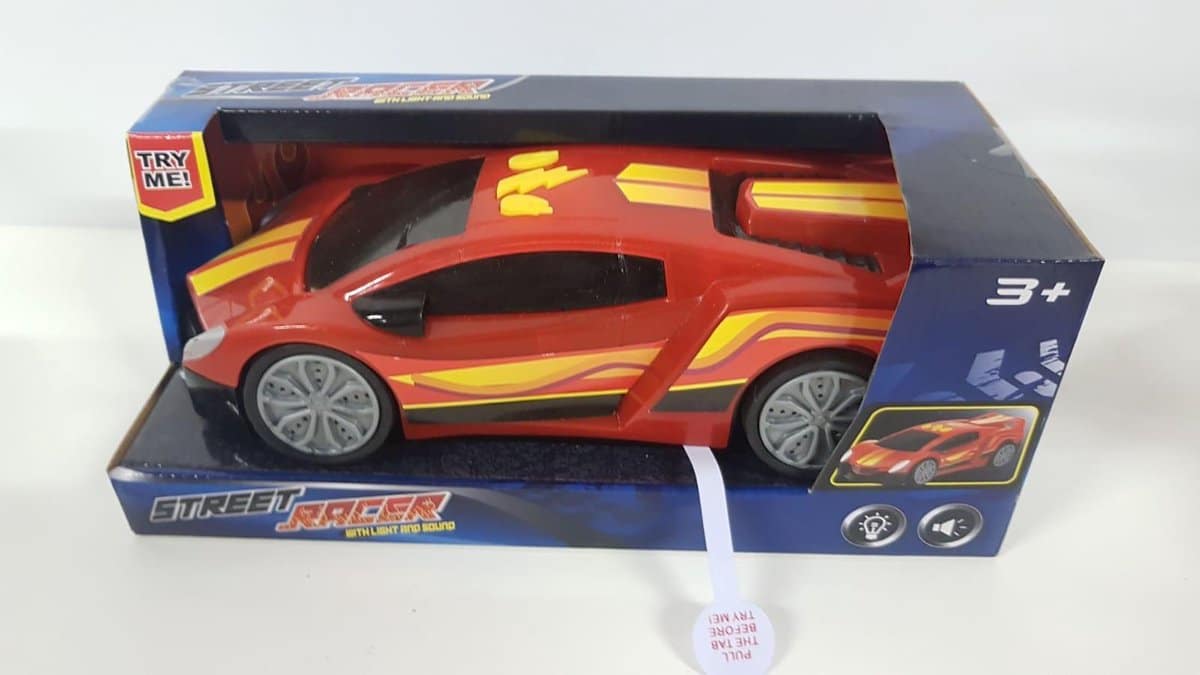Toi-toys Straßenrennauto mit Licht und Sound rot