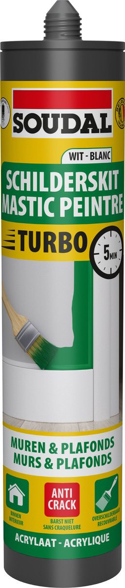 Soudal schilderskit turbo wit