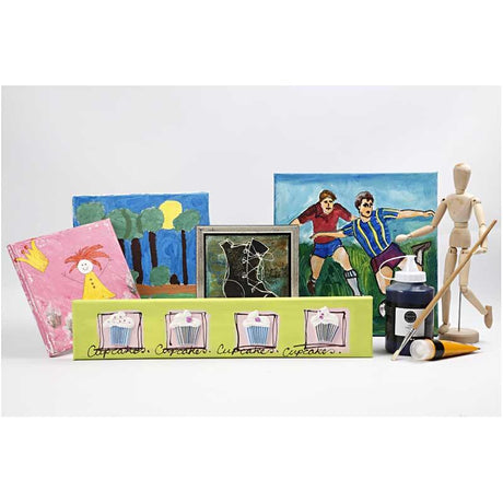 Creativ Company Keilrahmen, D: 1,6 cm, Größe 15x15 cm, 280 g, weiß, 80 Stück 1 Karton