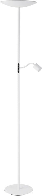 Eglo conivarino vloerlamp - leeslamp - led - 170 cm - wit - dimbaar