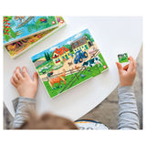 Hubelino Blockpuzzle Leben auf dem Bauernhof - 35 Teile.