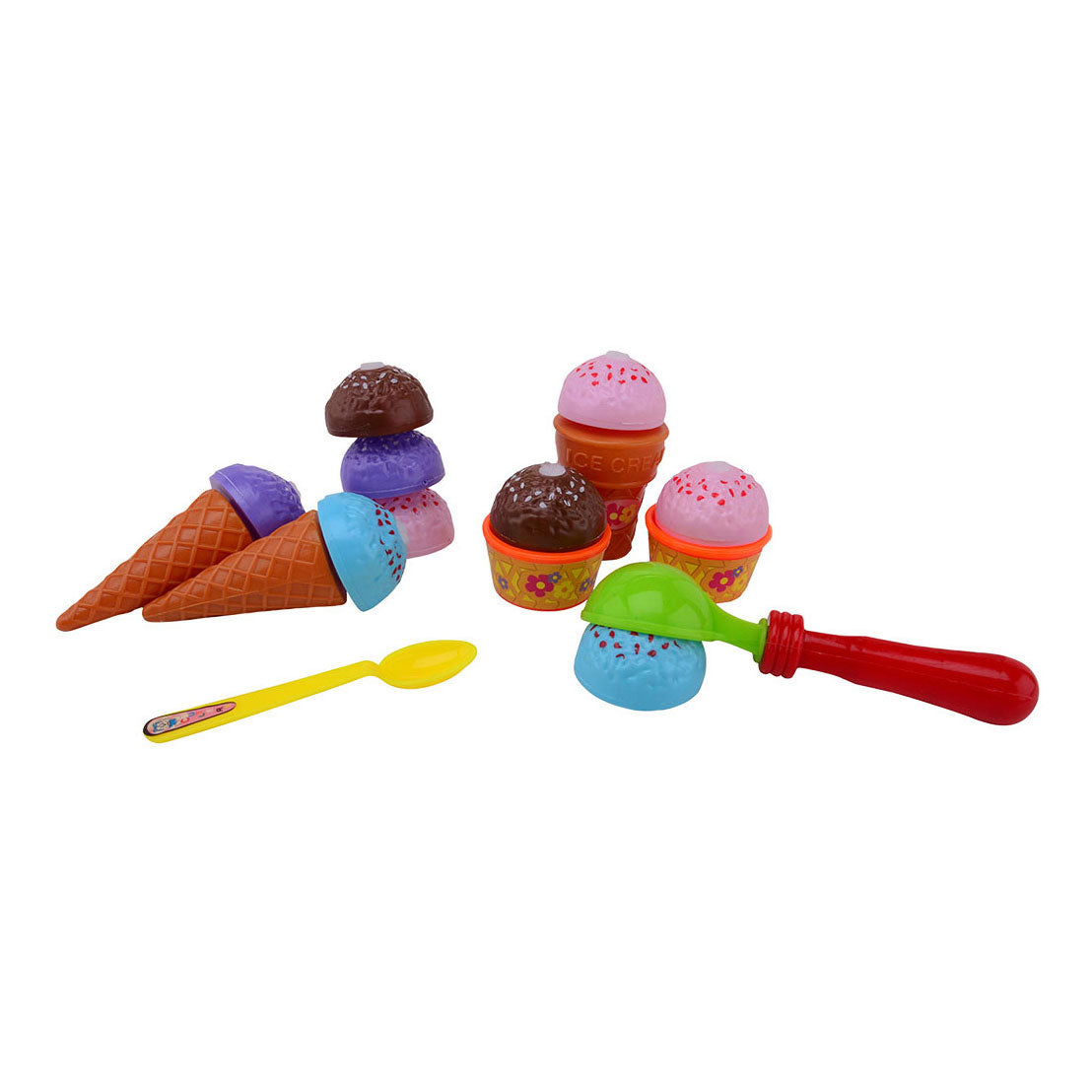 Johntoy Home and Kitchen Magic Ice Cream – Spielzeug-Essen und Getränke – Kunststoff – 11 Stück