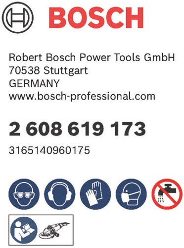Bosch Zubehör X-Lock Fiberscheibe, 125 mm, G 60, R444, Experte für Metall – 1 Stück – 2608619173