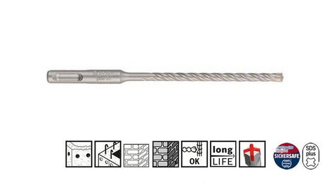 Bosch Zubehör Pro SDS Plus-5x Bohrhammer | 8 x 100 x 160 mm – 2608833789