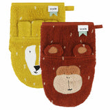 Trixie Waschlappen Mr. Lion und Mr. Monkey, 2st.