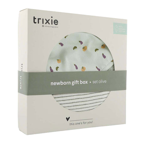 Trixie Geschenkbox für Neugeborene l – freundliches Gemüse